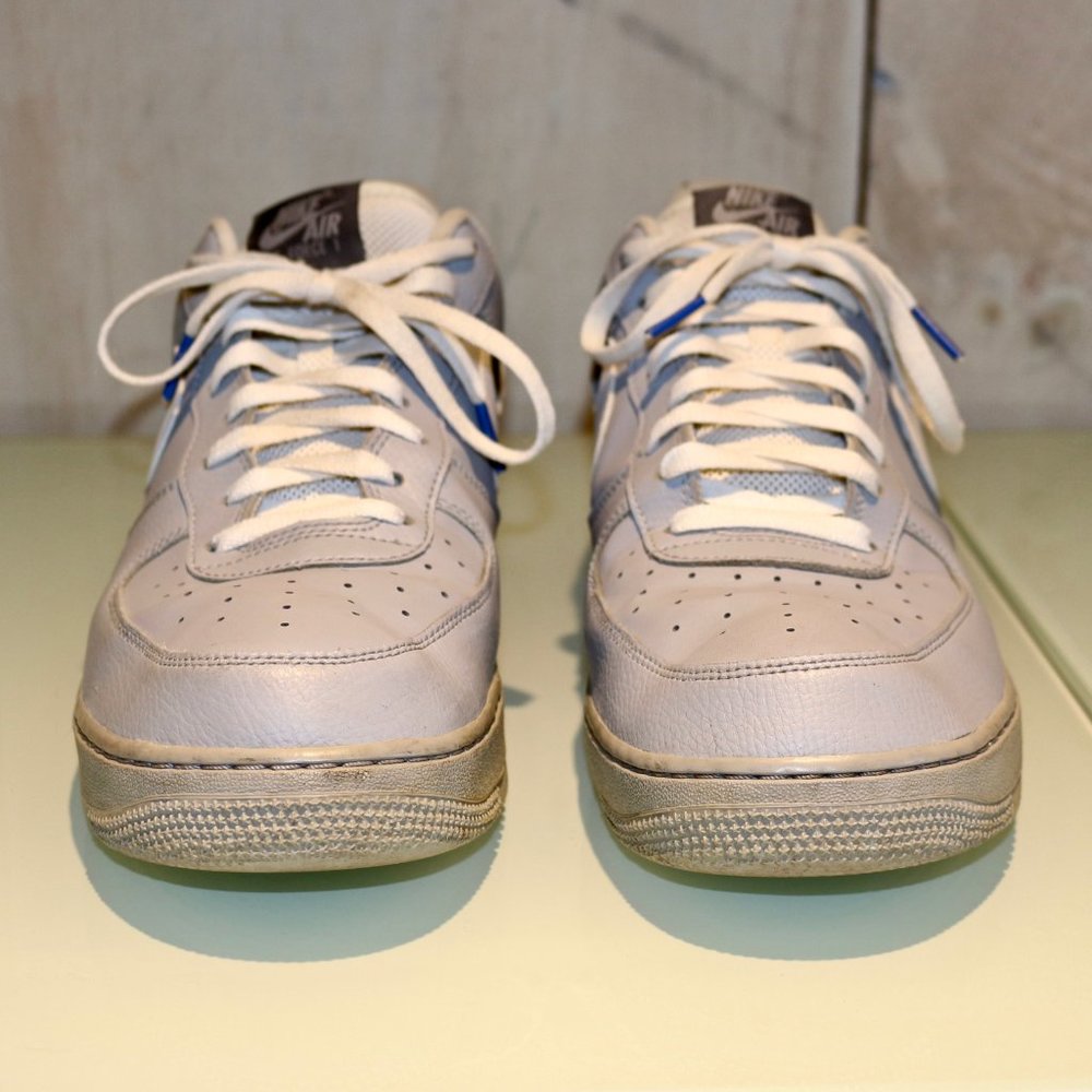 Vintage Nike Air Force 1 | Light Gray/Blue - Picture 5 of 5